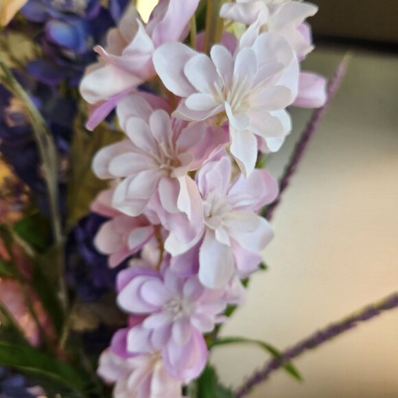 Artificial Purple & Lavender Flower Bouquet Hand-Tied Arrangement Stunning Displ - Picture 8 of 16